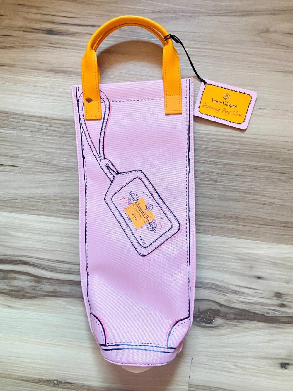 Veuve Clicquot Ponsardin Pink Shopping Bag Rose Champagne Brut Insulated Cooler